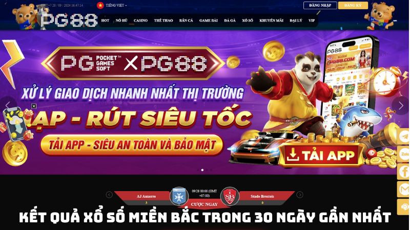 Kết quả xổ số miền Bắc trong 30 ngày gần nhất